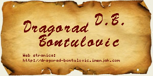 Dragorad Bontulović vizit kartica